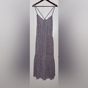 Astr The Label Eartha Floral Backless Twisted‎ Straps Women Medium Maxi Dress